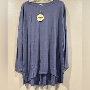 NWT Hayden Los Angeles Purple Long Sleeve Top Size Small (oversized)